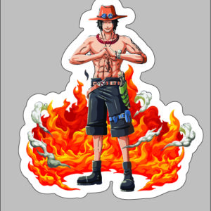 sticker one piece ace