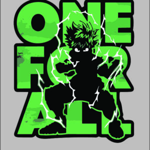 sticker my hero academia one for all