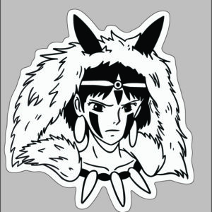 sticker princess monoke san