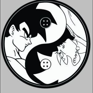 sticker dragon ball goku/vegeta 3