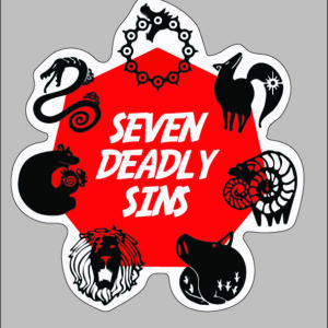 sticker seven deadly sins icon