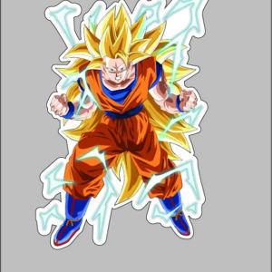 sticker dragon ball goku super saiyan