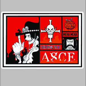 sticker one piece ace icon