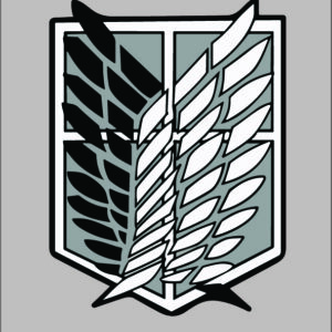 sticker attack on titan scout regiiment