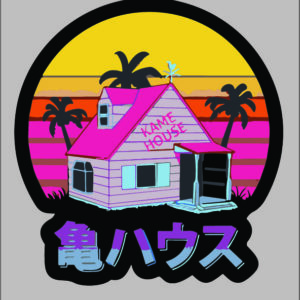sticker dragon ball kame house