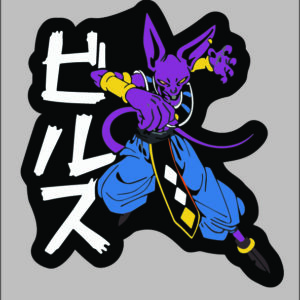 sticker dragon ball beerus