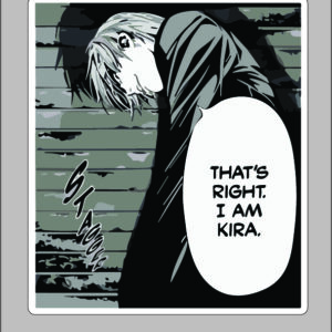 sticker death note light yagami