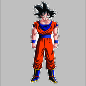 sticker dragon ball goku figure