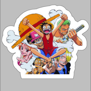 sticker one piece straw hat pirates 2