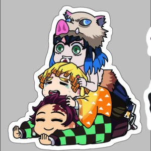 sticker Demon Slayer characters
