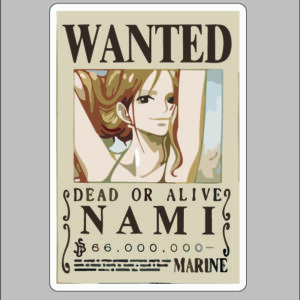 sticker One piece Nami Bounty