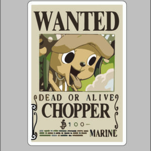 sticker One piece Chopper Bounty
