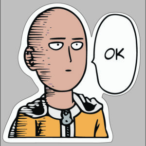 sticker One punch man Saitama