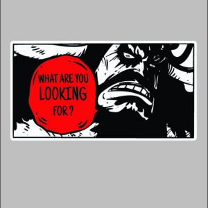 sticker one piece Black beard