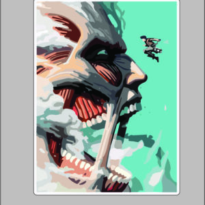 sticker attack on titan T