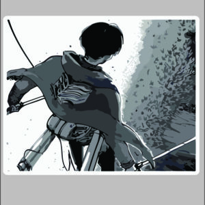sticker attack on titan eren 2