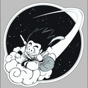 sticker dragon ball kid goku