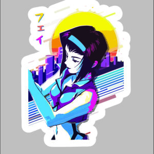 sticker Cowboy Bebop Faye