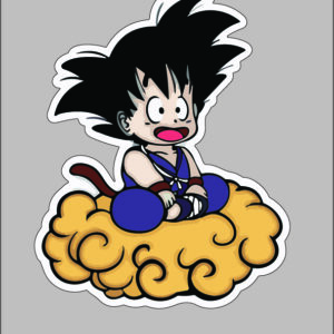 sticker dragon ball kid goku 2