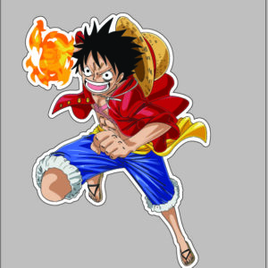 sticker one piece luffy