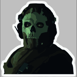 sticker warzone ghost 3