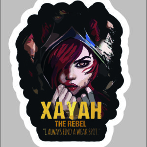 sticker league of legends xayah icon