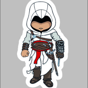 sticker assassin creed chibi