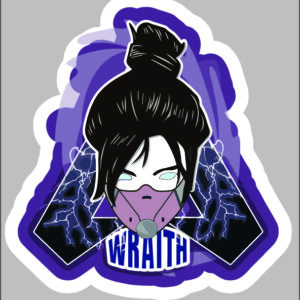 sticker apex legends wraith icon