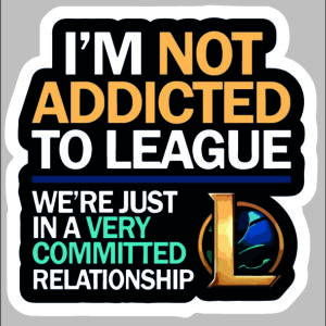 sticker I AM NOT ADDICTED