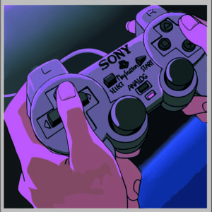 sticker playstation 2 controller