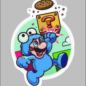 sticker pigama mario