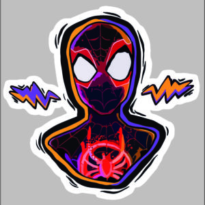 sticker spiderman miles morals