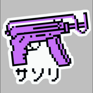 sticker hotline miami pink scorpion