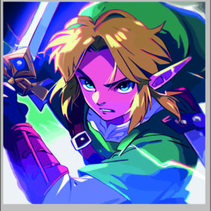 sticker legend of zelda link
