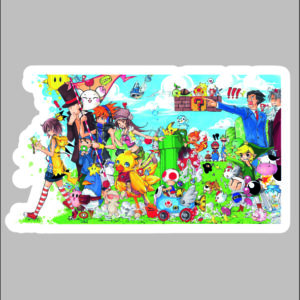 sticker video game characters 2