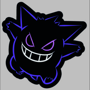 sticker pokemon gengar