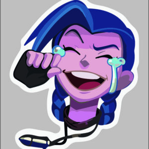 sticker league of legends jinx emote