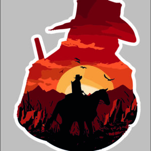 sticker red dead redemption 2 arthur morgan