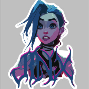 sticker league of legends arcane jinx
