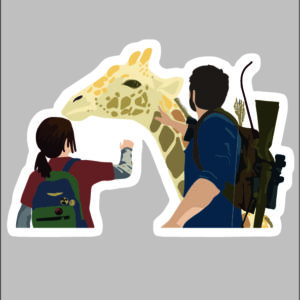 sticker the last of us2 ellie/joel 2
