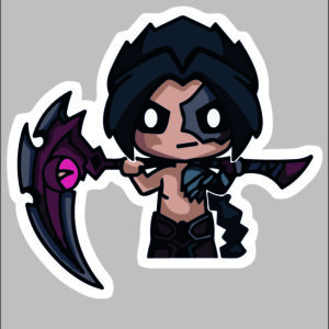 sticker league of legends mini kayne