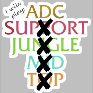 sticker league of legends ADC