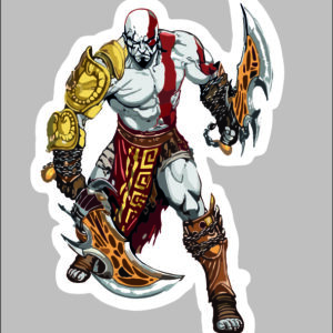 sticker god of war 2 kratos