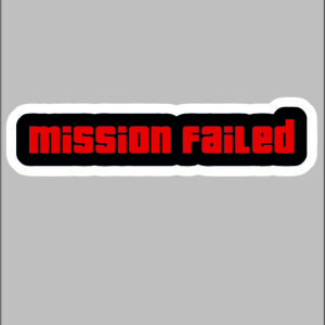 sticker rdr2 mission failed