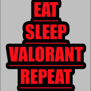 sticker eat/sleep/valorant/repeat