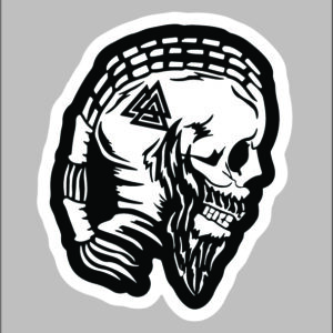 sticker ragnar viking compass rune