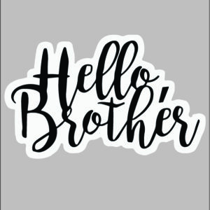 sticker hello brother
