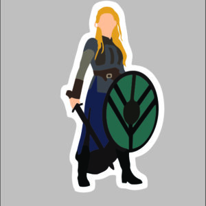 sticker female warrior