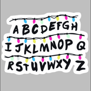 sticker friends alphabet