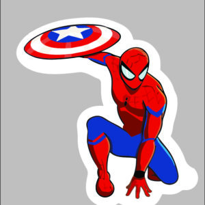 sticker marvels spiderman